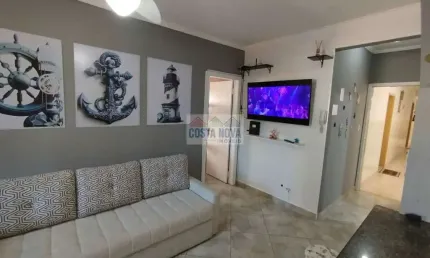 Apartamento 51m2 - aviação - 02 dormitórios - mobiliado - 02 quadras da praia