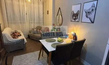 Apartamento de 55m², com 2 quartos, na esquina da Praia do Gonzaguinha