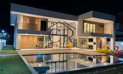 Casa em condomínio fechado com 4 quartos à venda na Alameda Rio Sauípe, Abrantes, Camaçari