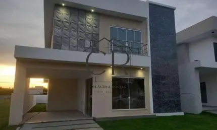 Casa em condomínio fechado com 4 quartos à venda na Rua Abrolhos, Alphaville (Abrantes), Camaçari