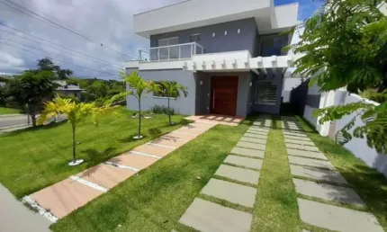 Casa em condomínio fechado com 4 quartos à venda na Rua Principal, Alphaville (Abrantes), Camaçari por R$ 1.670.000