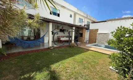 Casa em condomínio fechado com 4 quartos à venda na rua francisco das mercês 914, buraquinho, lauro de freitas por r$ 1.200.000
