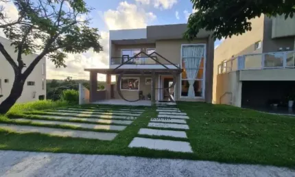 Casa em condomínio fechado com 4 quartos à venda na Rua Caraíva, Alphaville (Abrantes), Camaçari