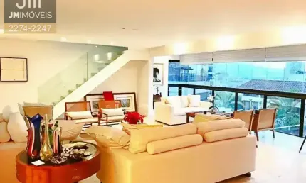 Cobertura para venda, Duplex, 500m2, 4 suítes, 3/4 vagas.