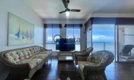 Apartamento 4 Dormitórios, 1 Suite, Vista total para o mar com sacada para locação na Pitangueiras