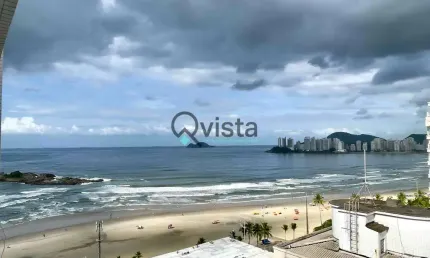 Apartamento à Venda com Vista mar, 2 Dormitórios  1 Vaga de garagem na Pitangueiras no Guarujá | QV
