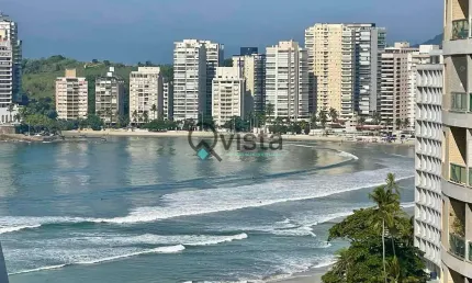 Apartamento Sacada e vista mar, 1 Dormitório, 1 Suite à Venda na Pitangueiras no Guarujá | QVista I