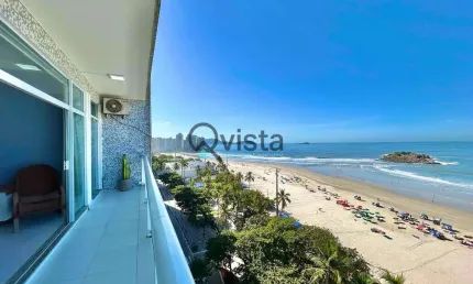 Apartamento frente mar à venda na pitangueiras no guarujá | qvista inteligência imobiliária guarujá