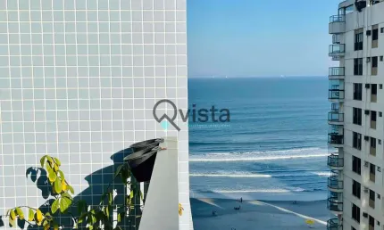 Apartamento sacada com vista mar, 3 dormitórios, suite à venda na pitangueiras no guarujá | qvista