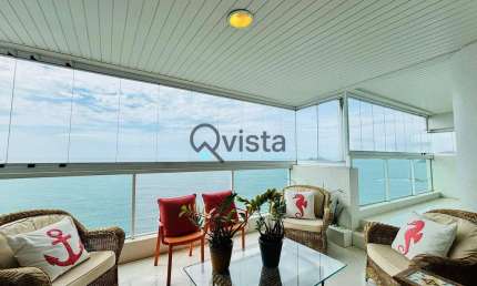 Cobertura Duplex Vista Mar à Venda na Pitangueiras no Guarujá | QVista Inteligência Imobiliária Gua