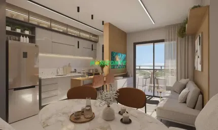 Apartamento com 2 dormitórios à venda, 54 m² - Parque Industrial - São José dos Campos/SP