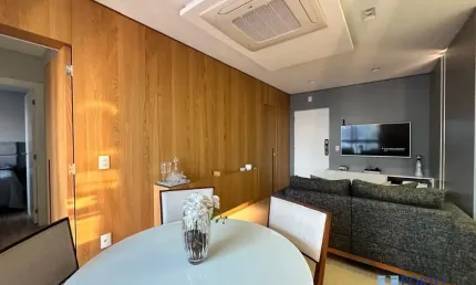 Condomínio Villa Celimontana Apartamento de 2 dorms., com 1 suíte na Agronômica mobiiado