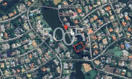 Lote com 1908m2 em aclive com frente para lago à venda no condomínio Terras de São José em Itu.