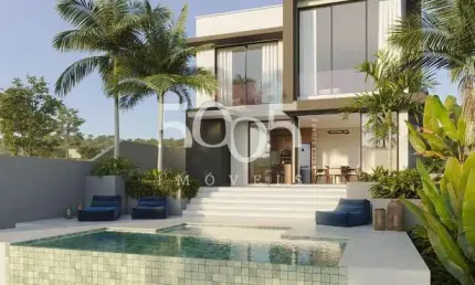 Casa em construção à venda no condomínio Saint Paul com 268m² de área construída e 564m² de área total.
