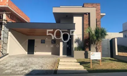 Excelente casa térrea à venda no condomínio saint paul com 230m2 de construção e 432m2 de terreno. com escritório, lavabo, sala 2 ambientes