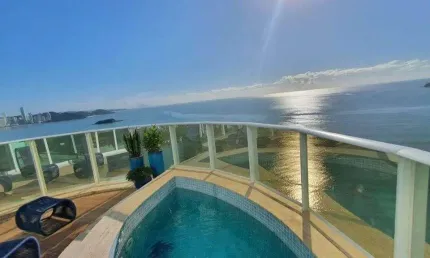 Duplex frente mar para | centro, balneário camboriú, santa catarina