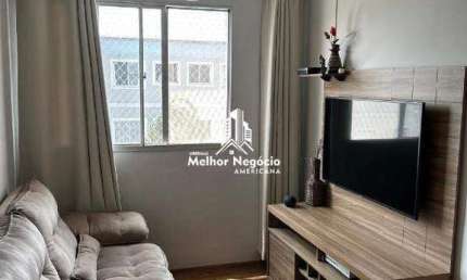 Apartamento 50m² com 2 dormitórios na Chácara Letônia em Americana - SP