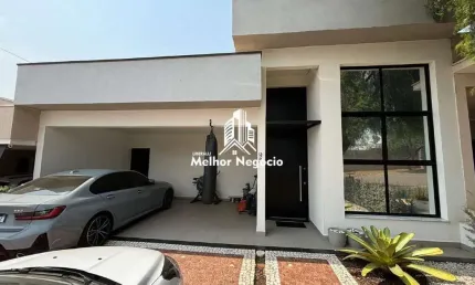 Casa á venda com 2 dormitórios sendo 1 suíte no Condomínio Residencial Real Parque, em Sumaré, SP.