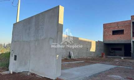 Casa em fase de construção com 3 dormitórios a venda, no bairro vale do sol, Piracicaba - SP