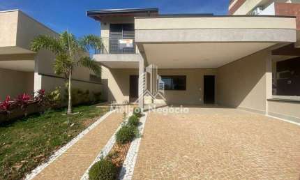 Casa à venda com 03 dormitórios (quartos) e os 03 sendo suítes, no Condomínio Jardim de Mônaco, em Hortolândia, SP
