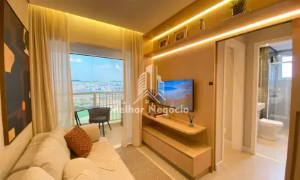 Apartamento na planta, 2 dorms com suíte, Reserva do Parque, Hortolândia, SP