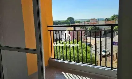 Apartamento à venda no Condomínio Oni Suíça, Jardim São Carlos - Sumaré/SP Apartamento de 2 dormitórios, sendo 1 suíte, com 2 banheiros, varanda gour