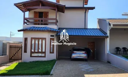 Casa Porteira Fechada com 03 dormitórios sendo os 03 suítes à venda no Condomínio Residencial Real Park em Sumaré/SP