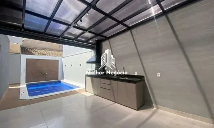 Casa à venda com 3 suítes ( 1 master) com piscina e garagem para 3 carros no Jardim Novo Cambuí -Hortolândia/SP