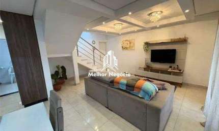 Casa 172m² de construção, à venda, 3 Dormitórios 4 banheiros Residencial Nova Água Branca II, Piracicaba, SP