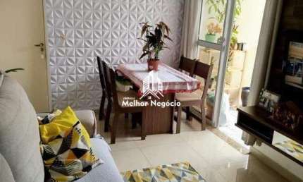 Apartamento 56m² à venda, 2 Dormitórios (Quartos), 1 banheiro -Condominio Engenho Resende - Vale do Sol, Piracicaba, SP