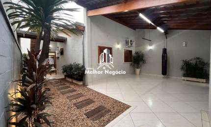 Linda! Casa 120m² de construção, à venda, 3 Dormitórios (Quartos), 2 banheiro Jardim Oriente, Piracicaba, SP