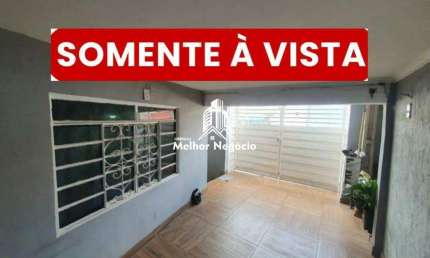 SOMENTE À VISTA - Casa à venda com 3 quartos em Hortolândia/SP.
