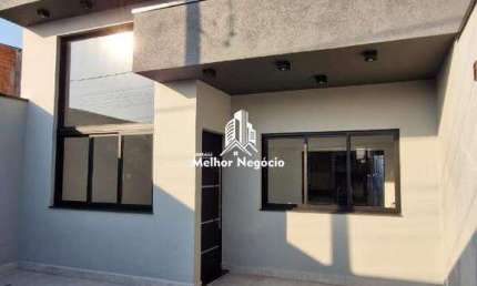 Casa à venda com 03 quartos sendo 01 deles suíte com closet, localizado no bairro Loteamento Jardim Vila Verde em Hortolândia/SP.