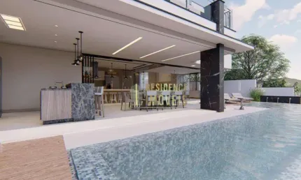 Sobrado com 3 dormitórios à venda, 400 m² por r$ 4.200.000,00 - alphaville nova esplanada - votorantim/sp