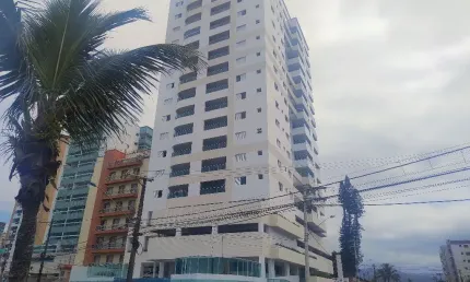 Lindo apartamento, 2 quartos, sendo 1 suíte, varanda gourmet, com lazer - Mongaguá