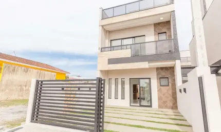 Casa com 3 quartos à venda na Rua Alemanha, 135, Balneário Gaivotas, Matinhos, 175 m2 por R$ 859.000