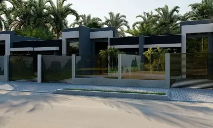 Casa com 2 quartos à venda na rua neil armstrong, 20, sertãozinho, matinhos, 52 m2 por r$ 310.000
