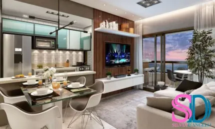 Lindo apartamento, no itaguá, em ubatuba, em fase final de construção.