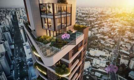 Apartamento 4 Quartos para Venda em Curitiba, Bigorrilho, 4 dormitórios, 4 suítes, 6 banheiros, 4 vagas