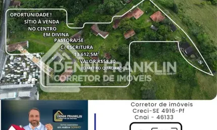Fazenda/Sítios/Chácaras no bairro Centro , em Divina Pastora