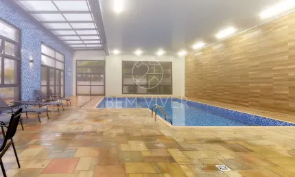 Apartamento cond Clube Ecoville, 105m², 03 quartos, área externa, piscina aquecida