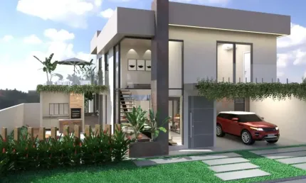 Casa novinha em condominio próximo a Embraer com 4 suites.