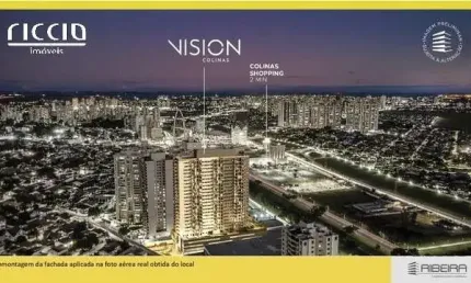 Lançamento ao lado do Shopping Colinas - Vision 59m2 - 1 dormitório