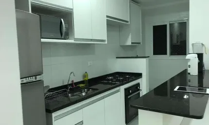 Apartamento no Condomínio Residencial Villa Monreale no Itagua, Ubatuba-SP com 75 m²