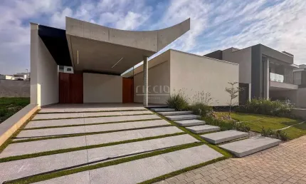 Casa térrea contemporânea à venda cond. monte carlo urbanova sjc - pronta para morar!  3 suítes, 451 m² terreno e 239 m² de constr.