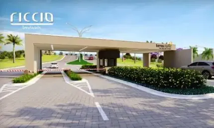 Terreno de 393 m² em leve aclive no condomínio terras alpha - quadra n1