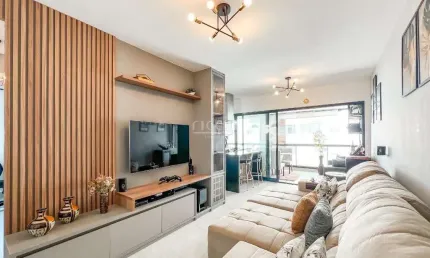 Apartamento mobiliado, andar alto, com 84m² e localizado no bairro vila adyana!