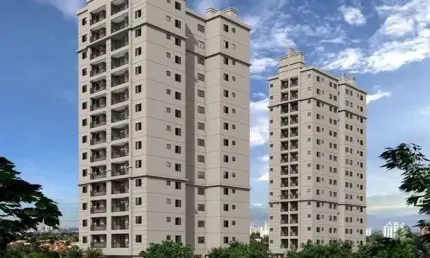 Apartamento 2 dormitórios 1 suíte 43 m² edificio torre do parque jacarei 1vaga