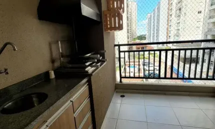 Apartamento no jd.aquarius com 3 dormitorios senso 01 suite com varanda gourmet