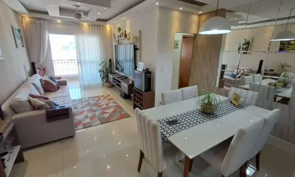 Apartamento 3 dormitórios 1 suíte 87 m² Edifício Torres do Parque Jacareí SP 2 vagas